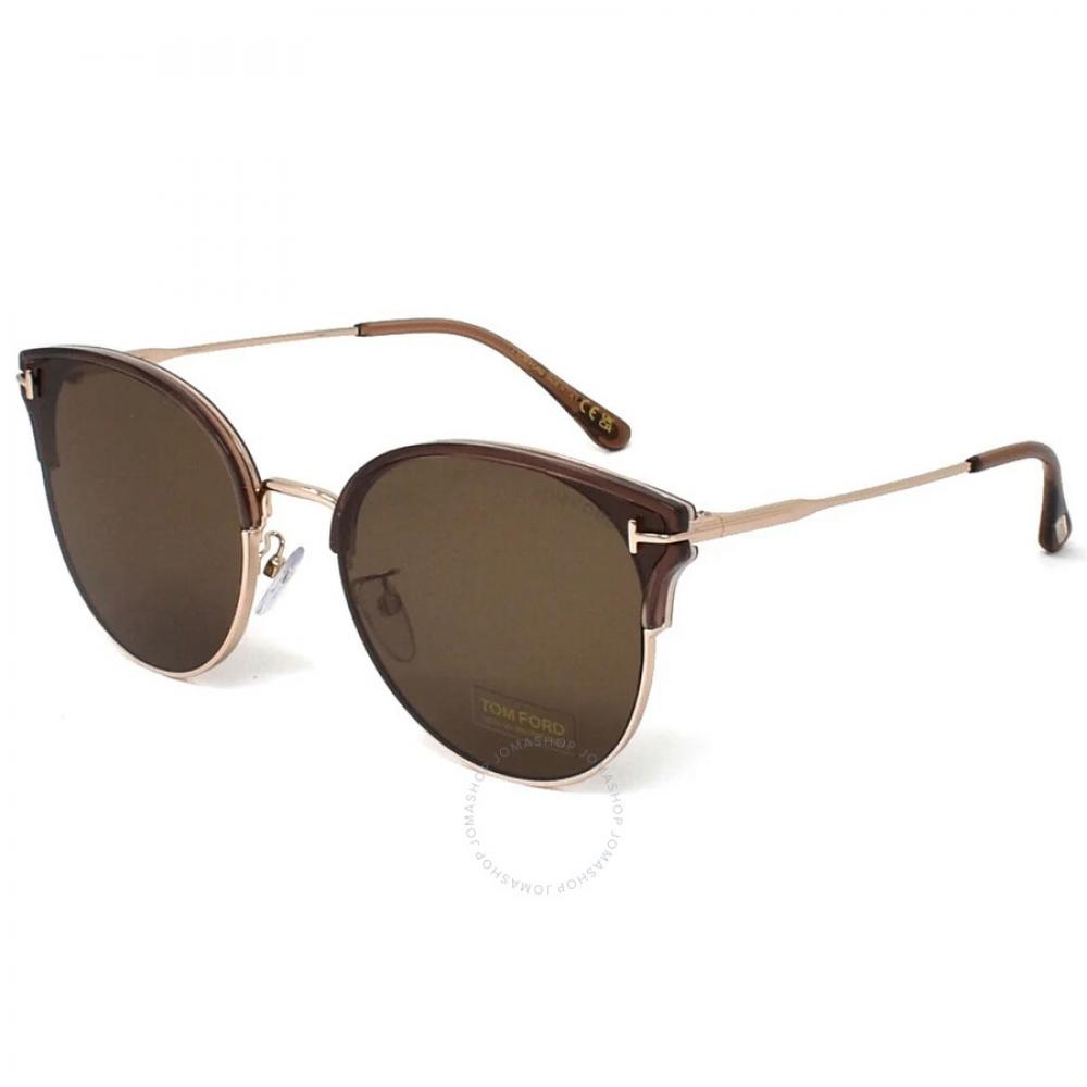 

Tom Ford Коричневые овальные солнцезащитные очки унисекс FT0898 K 45E 61