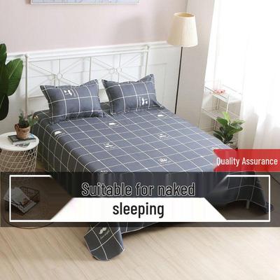 Flannel Cartoon Bed Sheet for Student Dormitory - Single/Double Bed, Free Shipping
