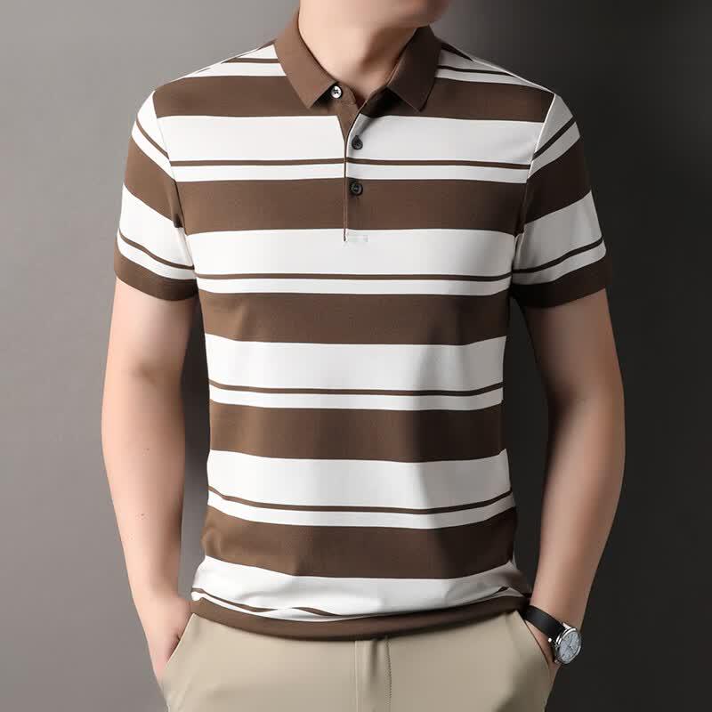 

IMAGINEX Men s Business Casual Lapel Short-Sleeve T-Shirt IM26C051 L