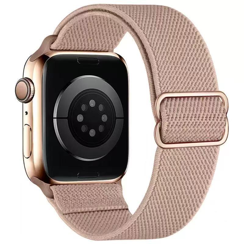 Verstellbares gewebtes Polyester-Uhrenarmband Ersatz für Apple Watch Serie 10 9 8 7 SE 6 5 4 3 2 1 42mm 41mm 40mm 38mm