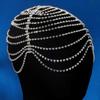 Sparkling Forehead Drop Headband Rhinestones Hair Chain Elegant Eyebrows Headchain Wedding Ceremony Charm Hair Ornament