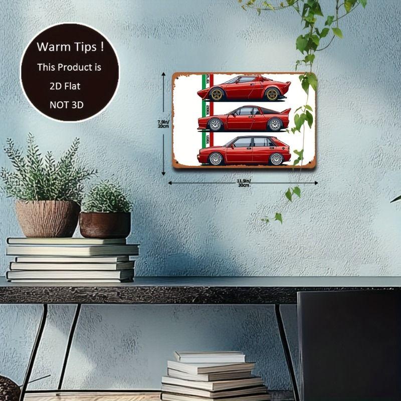 Automotive Metal Decorative Painting: Gifts for Car Lovers Garage Home Style