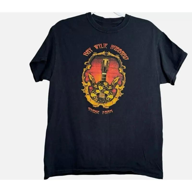 

Vtg Ray Wylie Hubbard Heavy Cotton Black All Size T Shirt For Men 5XL різнокольоровий