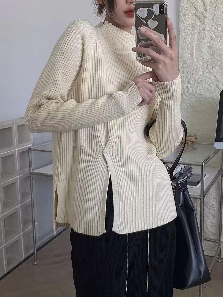 Women's Autumn/Winter Thick Knit Sweater - Korean & Japanese Style Loose Fit