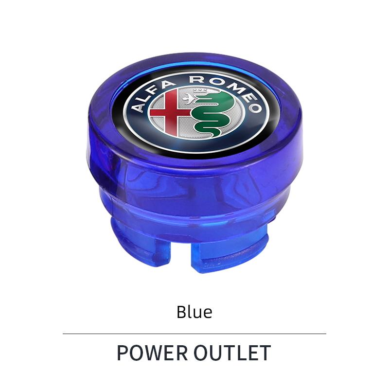 2026 Hot Sticker Car Cigarette Lighter Cap Auto Lighter Dust Proof Cover Accessories For Alfa Romeo 4C 159 166 Spider Giulia Giu