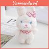 Cute Fluffy Bear Keychain Plush Toy Soft Rabbit Bag Pendant Gift