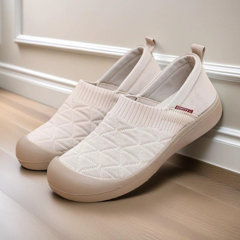New Fabric Shoes Single Shoes Breathable and Anti-slip One-step Soft Sole Casual Women's Shoes