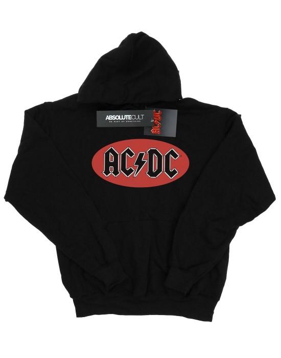 AC/DC Womens/Ladies Red Circle Logo Hoodie