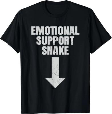 Emotional Support Snake Dirty Joke Adult Humor T-Shirt