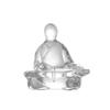 Finely Carved Tea Ceremony Ornaments Transparent Crystal Ornament  Living Room