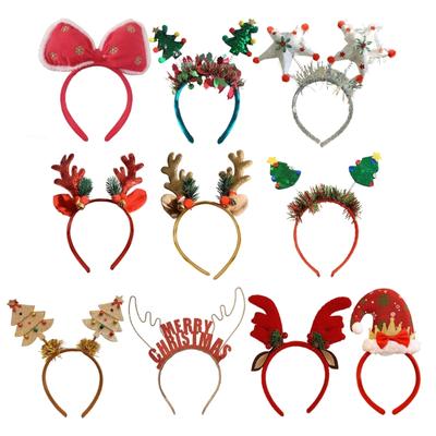 Adjustable Christmas Snowflake Hairband Holiday Party Gatherings Headgear for Women and Girls
