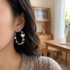 Trendy Round Circle Earrings Elegant Statement Jewelry Creative Butterfly Hoop Earrings  Date Night