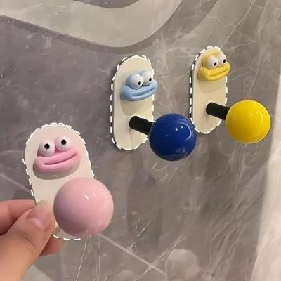 No-Drill Strong Adhesive Bathroom Hook for Homeowners Heavy-Duty Towel Clothes Hanger Wall-Mounted Door Storage Organizer