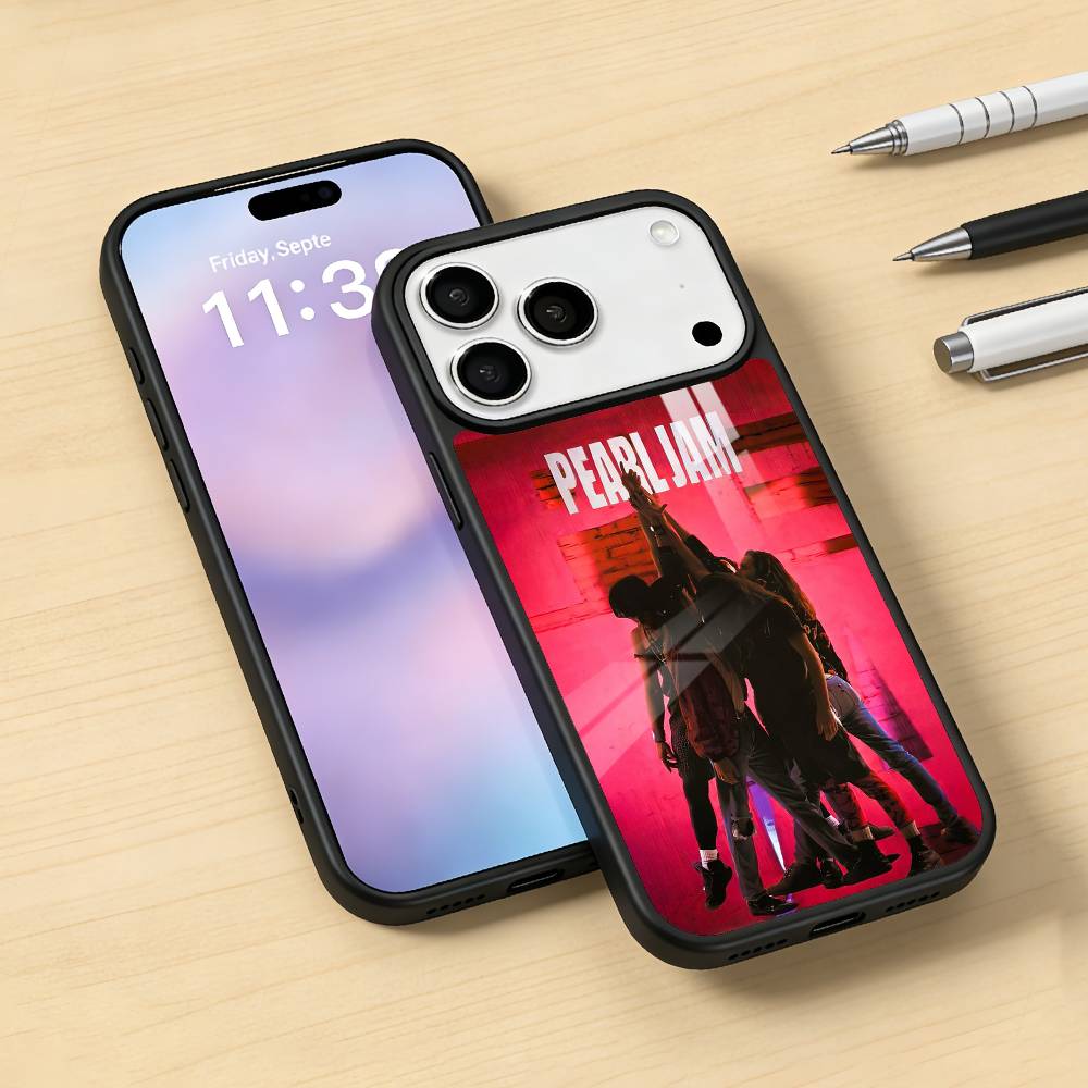 P-Pearl J-Jam Band Phone Case For iPhone17,16,15,14,13,12,Pro,Max,Magnetic For Magsafe Wireless Charging