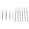 10pcs Makeup Brush Set Fibre   Loose Powder Brush Professional Cosmetic Brush Set for Face Eye