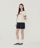 COVERNAT WOMAN Elephant Graphic Ringer T-Shirt Off White