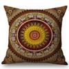 Florals Beautiful Leaf Floral Mandala Waves Stripe Paisley Geometry Prints Cotton Linen Cushion Cover Sofa Throw Pillow Case