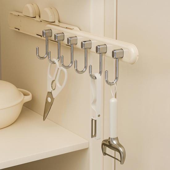 Suction Cup Hook Retractable Design Hanger Strong Load-bearing Simple Installation Bathroom Kitchen Tool Hook Towels Keys Holder