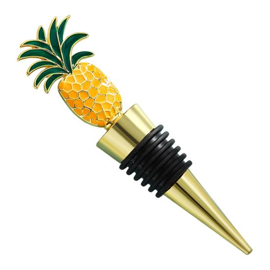 Wine Bottle Stopper Pineapple Design Vacuum Sealed Twist Cap Reusable Champagne Stopper Red Wine Cork for Bar Tools Wine Gifts