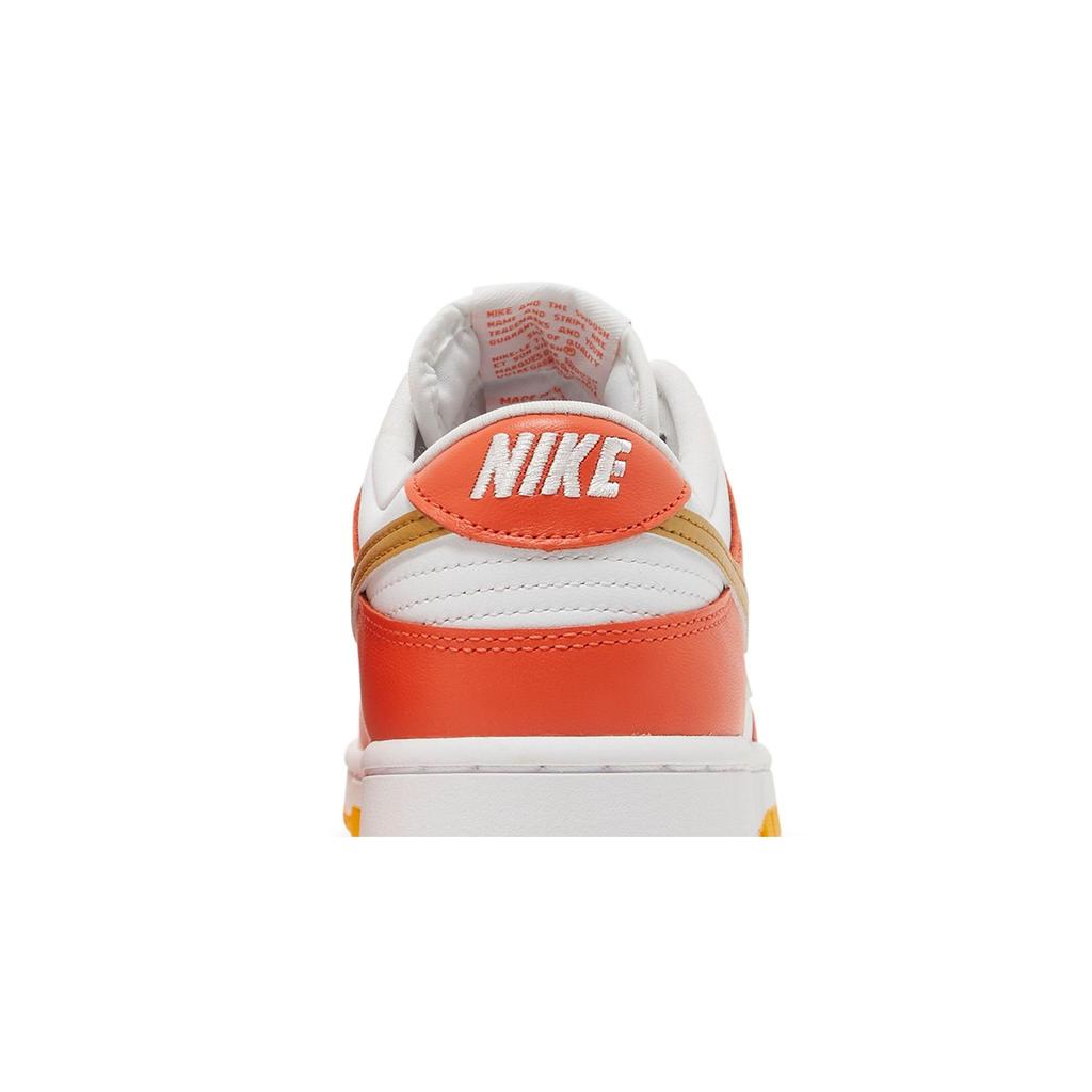 Nike Womens Dunk Low 'Orange University Gold' (women's Sizes) Orange / White / University Gold Skateboard Shoes DQ4690 800