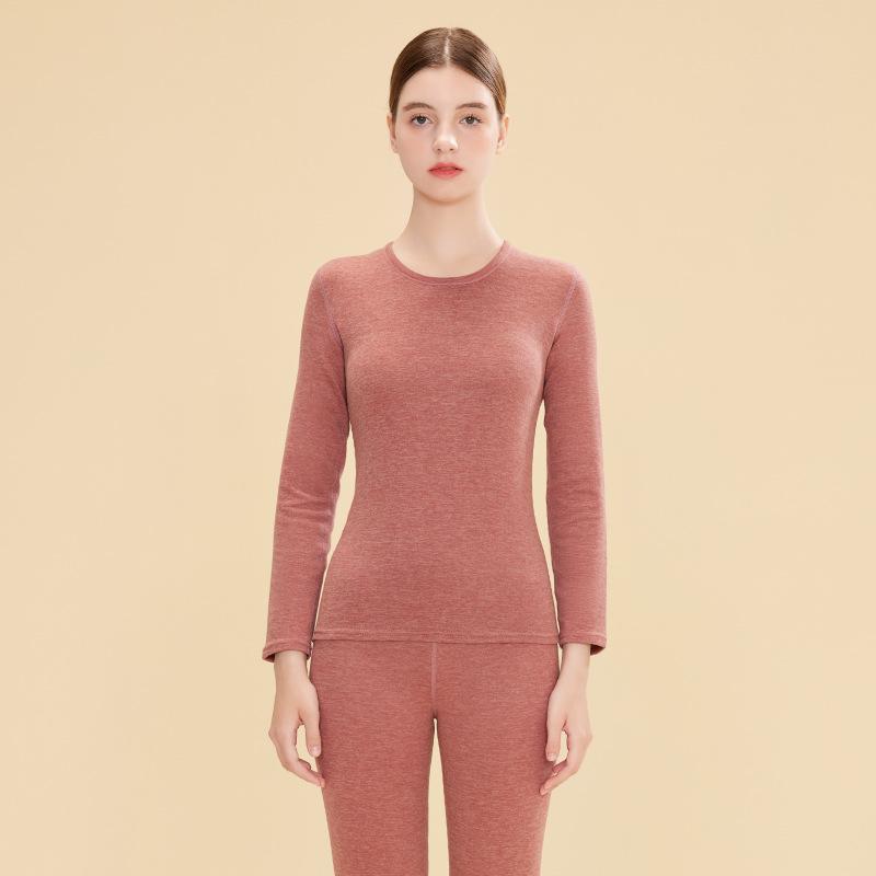 New Wool-Silk Edging Warm Underwear Set for Women & Men – Autumn/Winter Base Layer