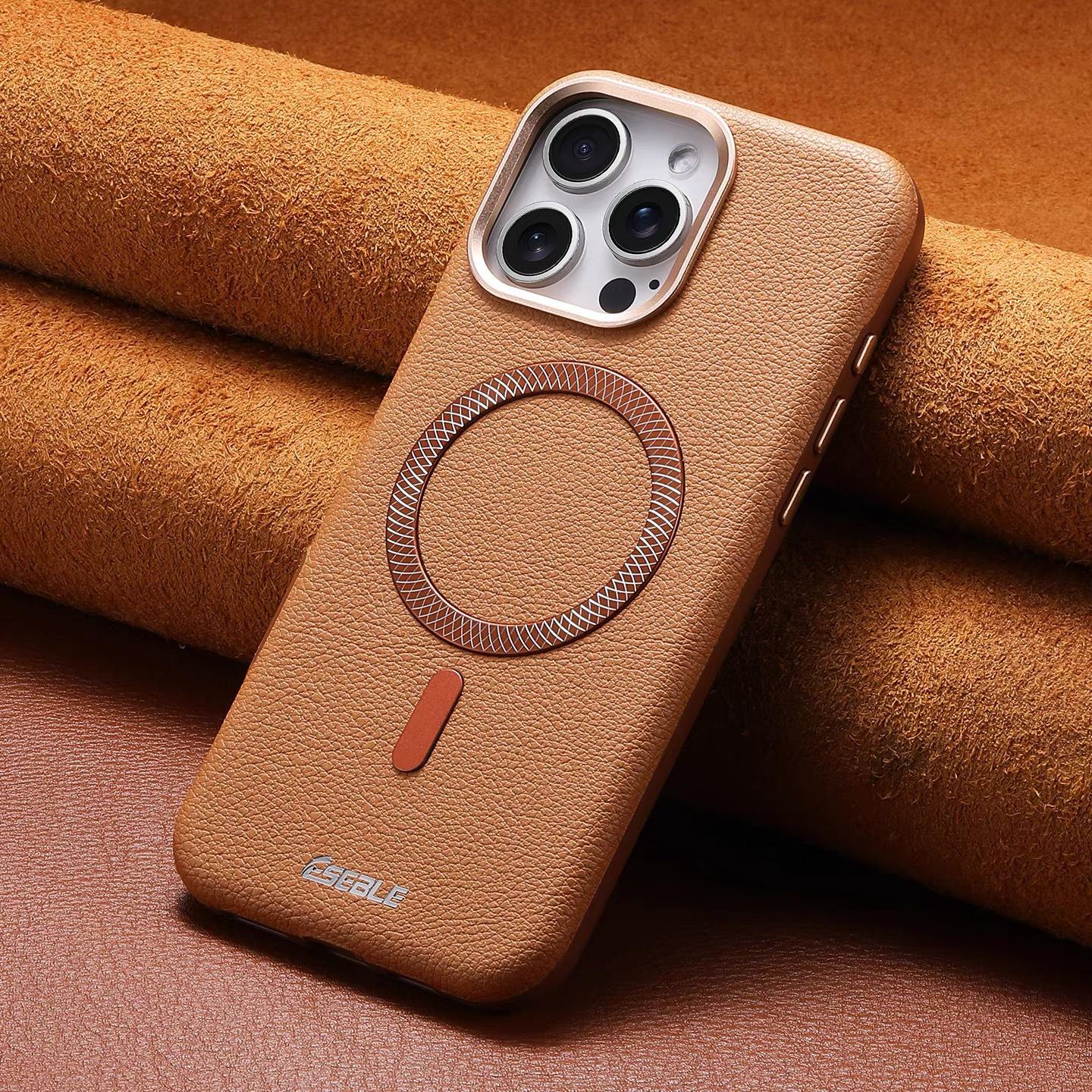 iPhone 17 Pro Max Mountain Triangle Magnetic Phone Case: High-Class Skin Feel for Apple 16/15 iPhone 17 Pro Max