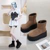 Maillard Snow Boots Women's Short Boots In the Autumn and Winter of 2025, the Explosion Will Increase by 8cm, and the Thermal Cotton Boots Will Be 