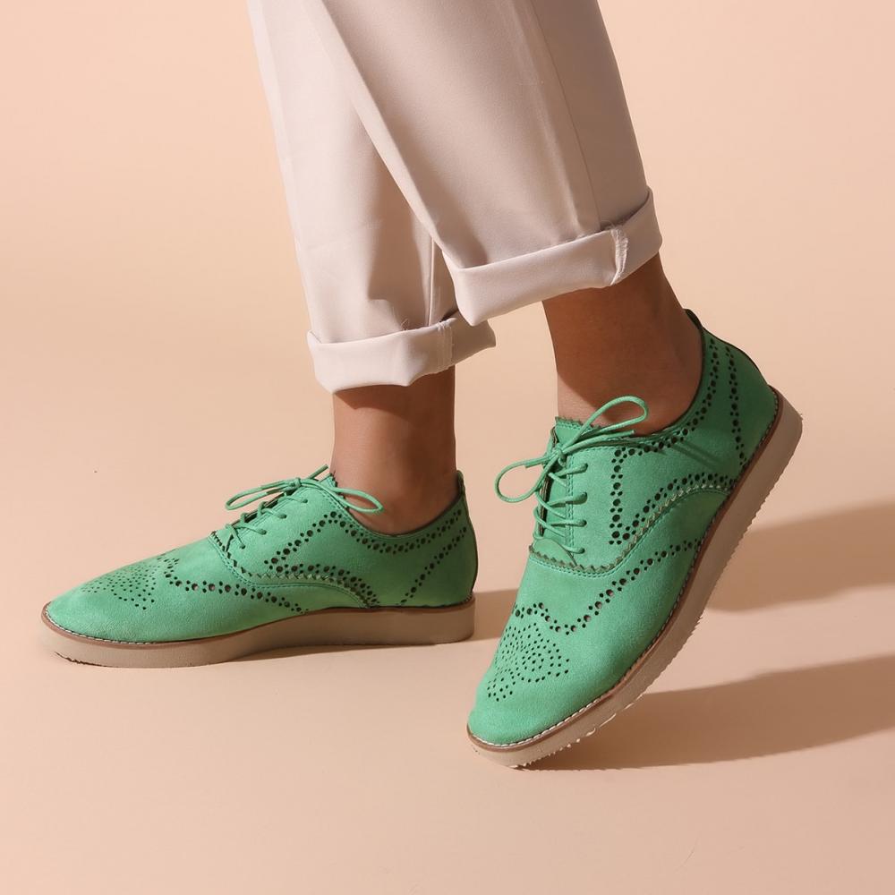 

Зеленая женская повседневная обувь 38 зелёный