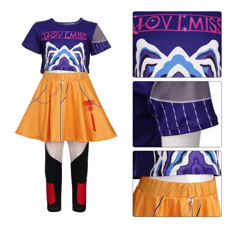 Halloween Witch Hunters Rumi Kids Costume Zoe Mira Female Cosplay Costume