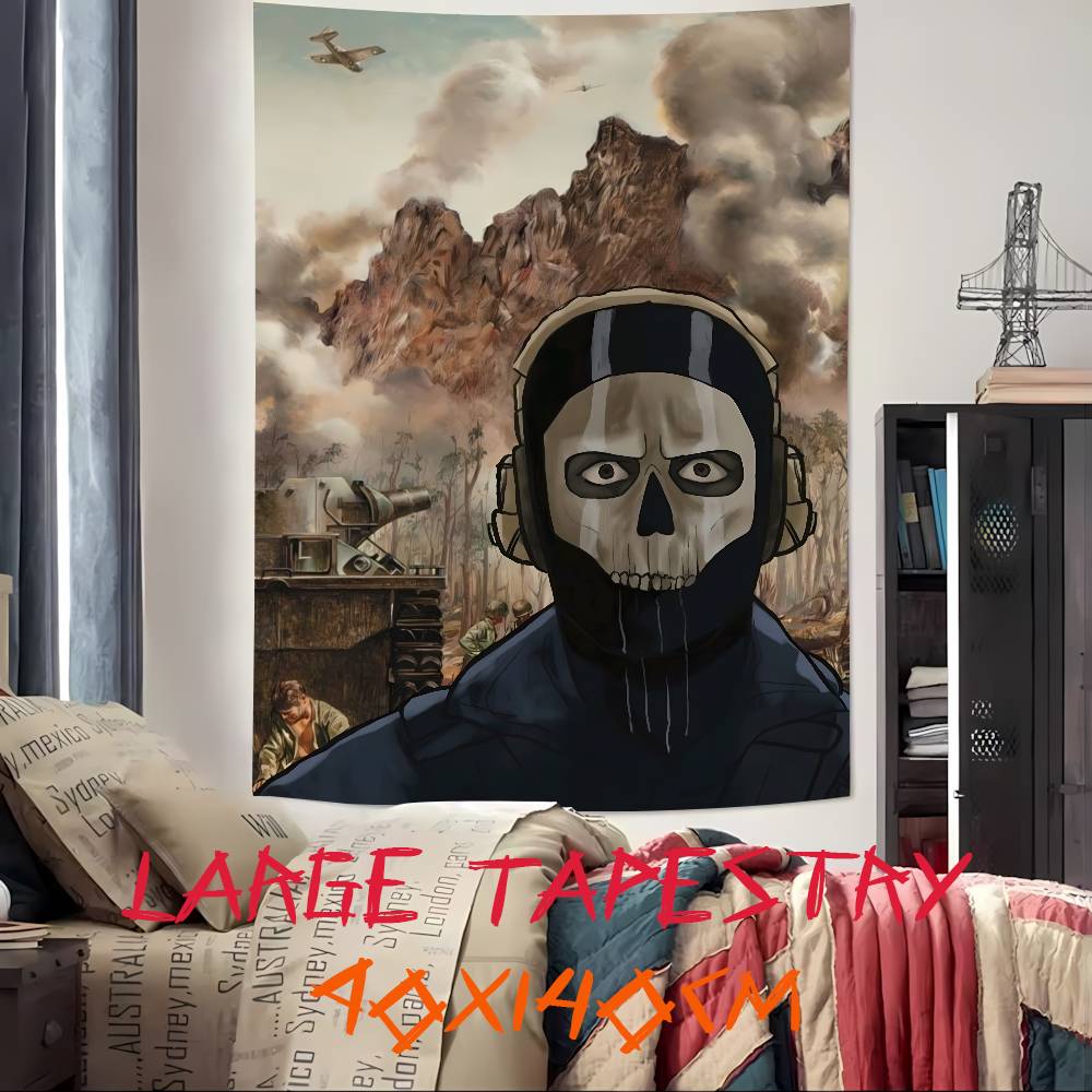 Cool Hot Popular CCallS Of Game DdutyS Gaming Tapestry Wall Hanging Wall Rugs Dorm Decor Blanket Camping Decoration Tapestry