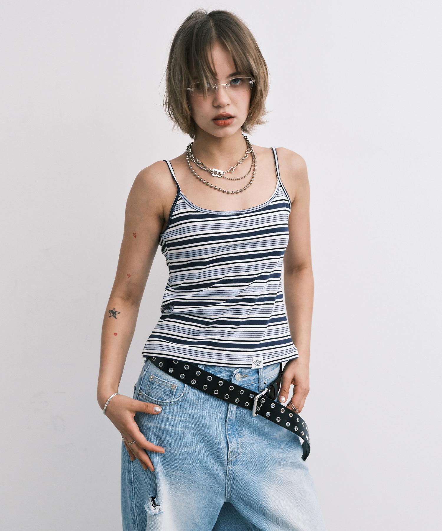 Midnight Move Stripe Sleeveless (Blue) Blue