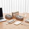 304 Stainless Steel Lunch Box 2 Layers Divided Microwavable Bento Box For Students Office Worker Portable Sealed Food Containers