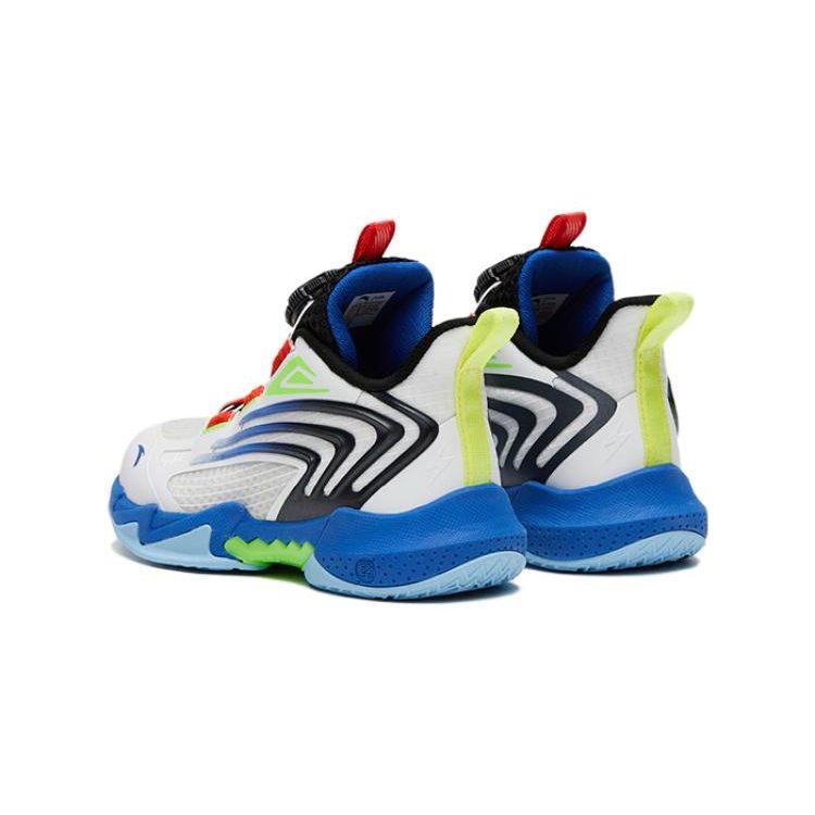 Anta Kids Lightweight Shock Absorbing Durable Low Top Basketball Shoes Kids sneaker Black White Red 312329953-2