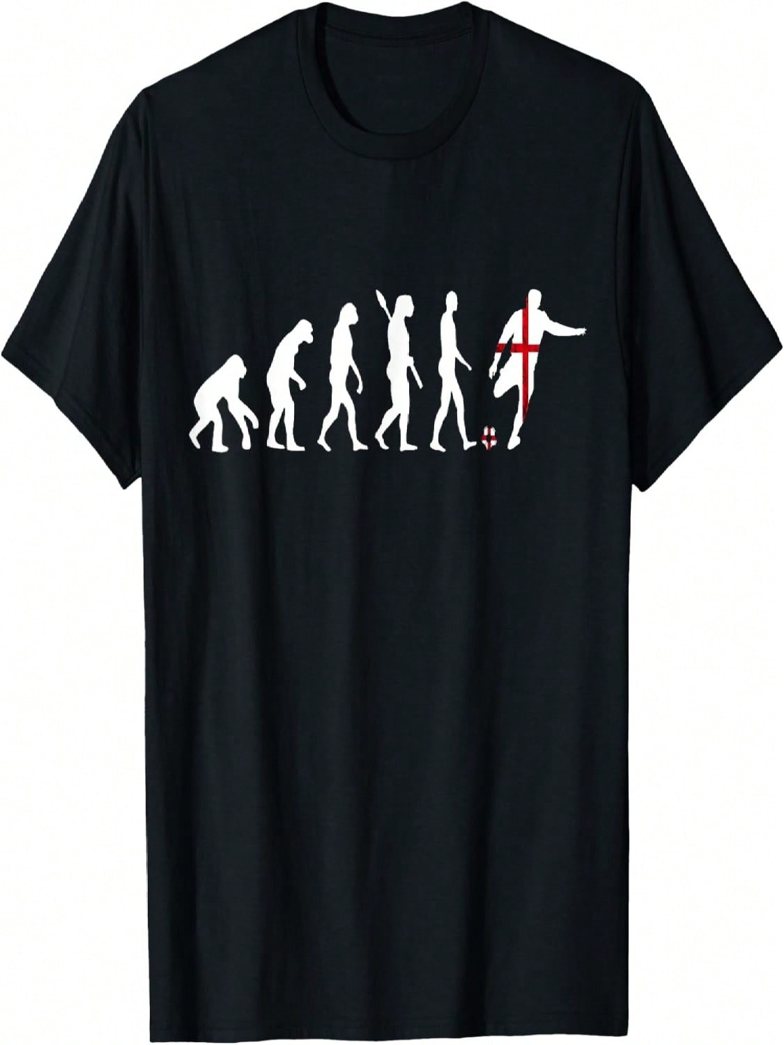 England Soccer Evolution English Flag English Pride England T-Shirt S