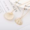 32 Styles Charm Boho Natural Shells Necklaces Scallop Pendant Necklace For Women Gifts Chain Style Alloy Seashell Summer Jewelry