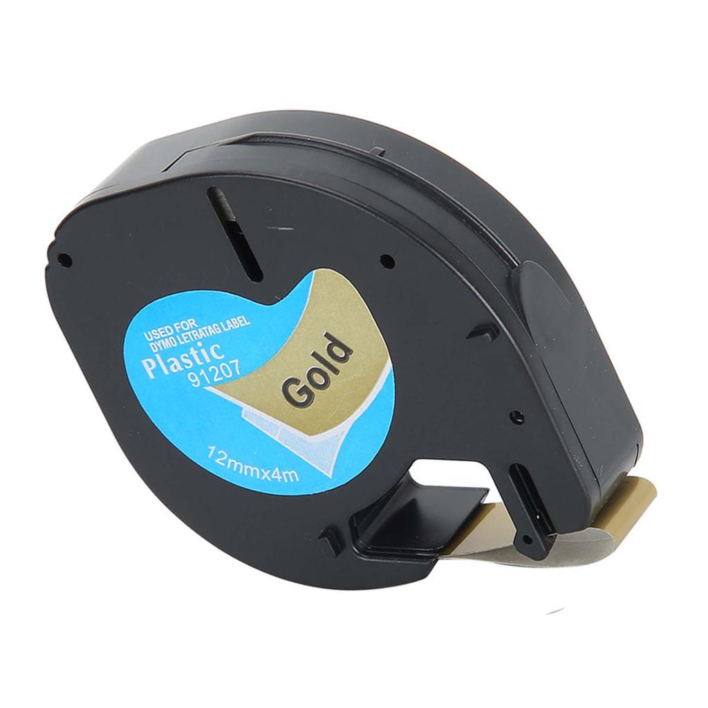 Label Tape Replacement Parts Ribbon 12mmx4m BlackonGold for Letratag Labeler