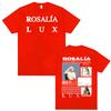 Singer Rosalia LUX New Album Tour Graphic T Shirt Men Women Vintage Aesthetic Short Sleeve Tshirt Cozy Summer 100 Cotton Shirt
