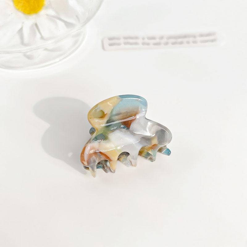 Sweet And Delicate 3CM Mini Arc Small Hair Clip Simple Colorful Acetic Acid Shark Clip Hair Accessories For Woman Girls