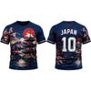 Japanese Style Print Football Jersey Summer Breathable And Quick-drying Football Training Uniform Unisex O-neck Streetwear Top