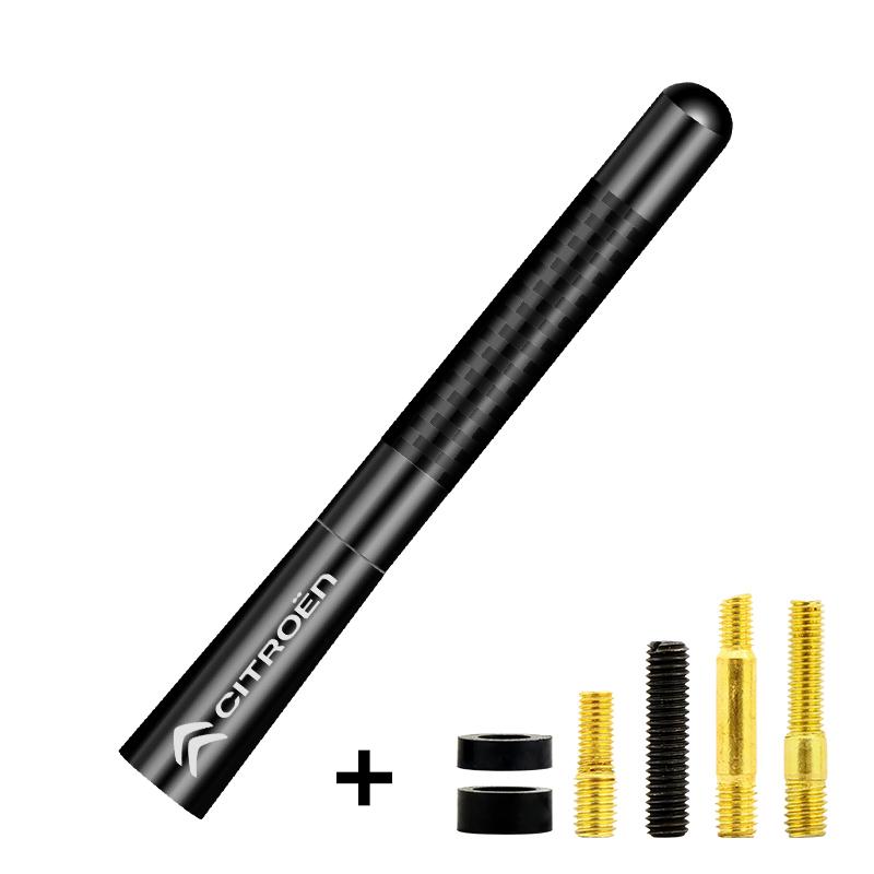 Carbon Fiber Short Radio Antenna Sticker For Citroen C4 C5 C3 C2 C1 C4L C6 Picasso Saxo C-ELYSEE VTS Car Styling Accessories