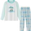 YEEHOO Boys' Acetate Modal Long-Sleeve Pajamas