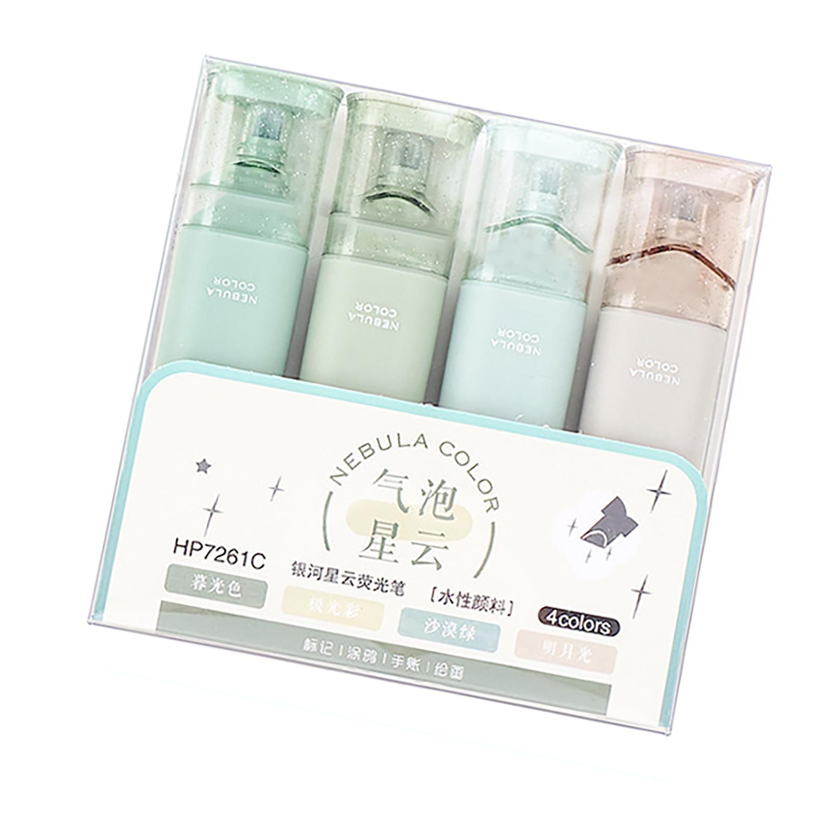 

Набор из 4 блестящих маркеров с клиновидным наконечником, художественные маркеры на водной основе, быстросохнущие чернила для маркировки, скрапбукинга, художественного рисования C