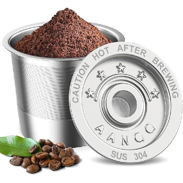 2 Pack K Cup Reusable Coffee Pods for Keurig: Stainless Steel Refillable K Cup - Reusable Coffee Filter for Keurig 1.0 Coffee Maker, Permanent, K Cups for keurig 1.0 x1