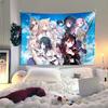 Kawaii Style Girl Hanging Cloth Cartoon Dormitory Bedroom Bedside Tapestry Wall Background Cloth Rental House Decorative Cloth