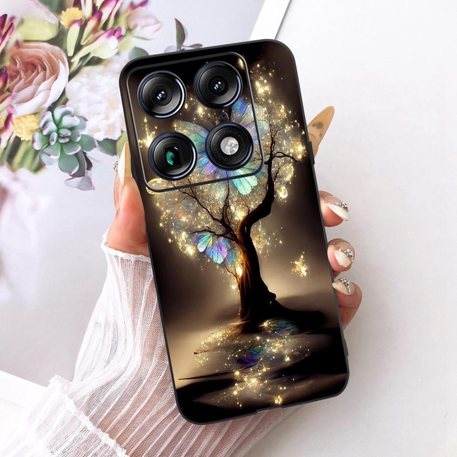 Fashion Letter Phone Case For Motorola Signature XT2603-2 Back Cover For Motorola Signature 5G Soft Black Silicone Cases