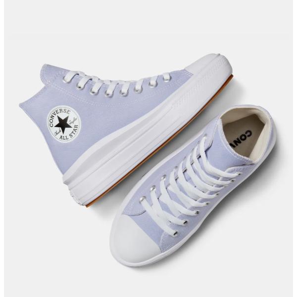 Converse Lightweight High Top Canvas Sneakers Platform Lilac A08294c