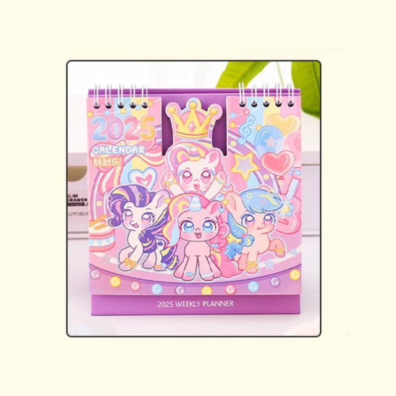 Scratch 2025 Off Calendar Cartoon Cute Tabletop Decoration Student Calendar