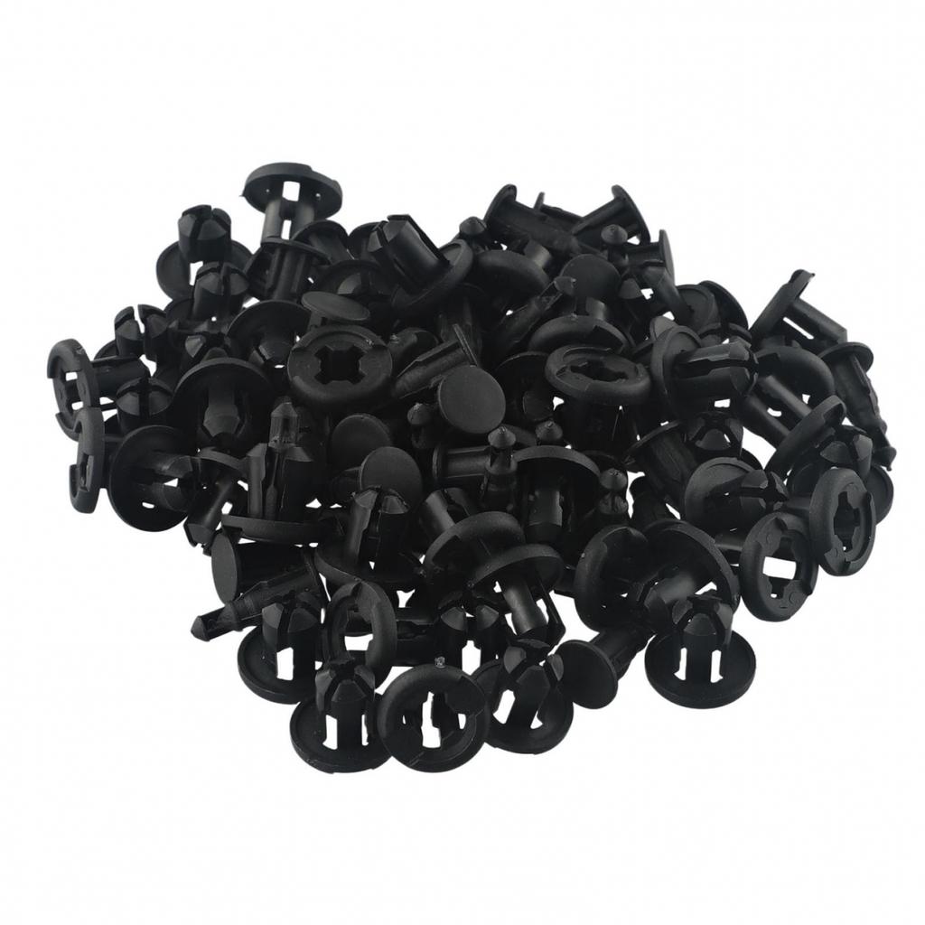 Bumper Retainer Clips Rivets Set Black Replacement Fastener Accessories