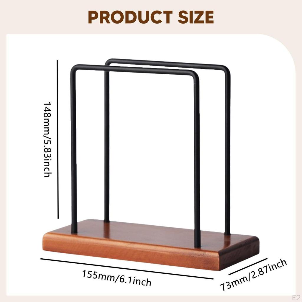 Vertical Napkin Holder Storage Desktop Ornament Tissue Dispenser Stand for