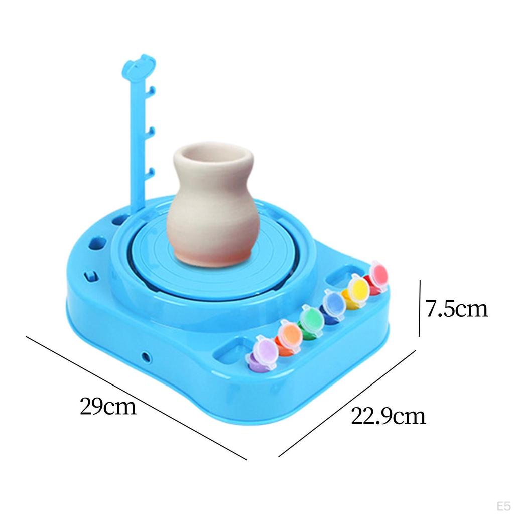 Children's Electric Pottery Wheel, Craft Toys, Mini Handmade Ceramic Machine for